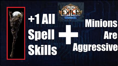 Path of Exile +1 All Spell Skills & Minions Are Aggressive Crafting .